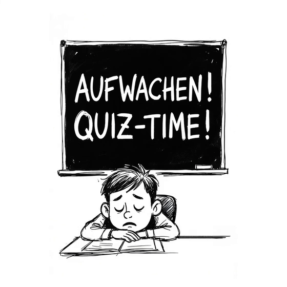 AUFWACHEN! QUIZ-TIME.